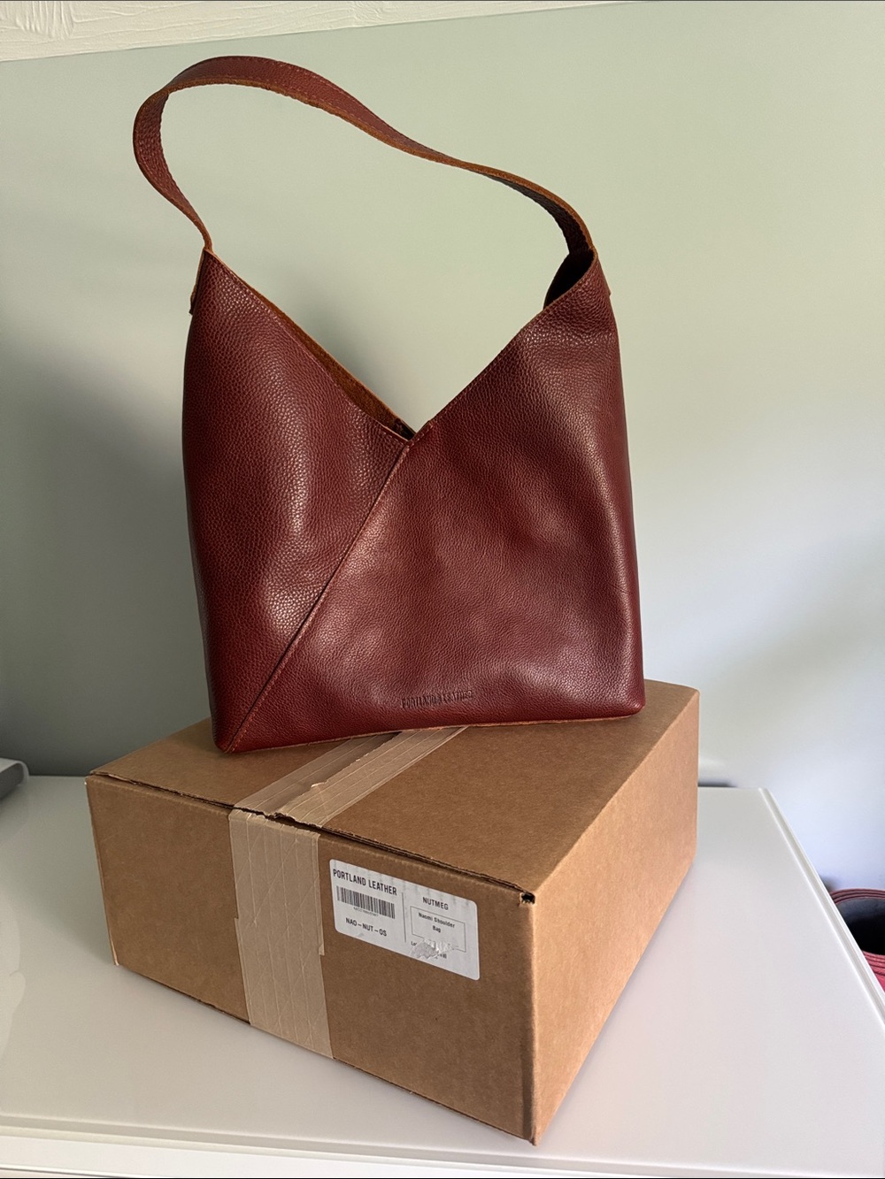 Portland Leather Goods premium OS Naomi in nutmeg